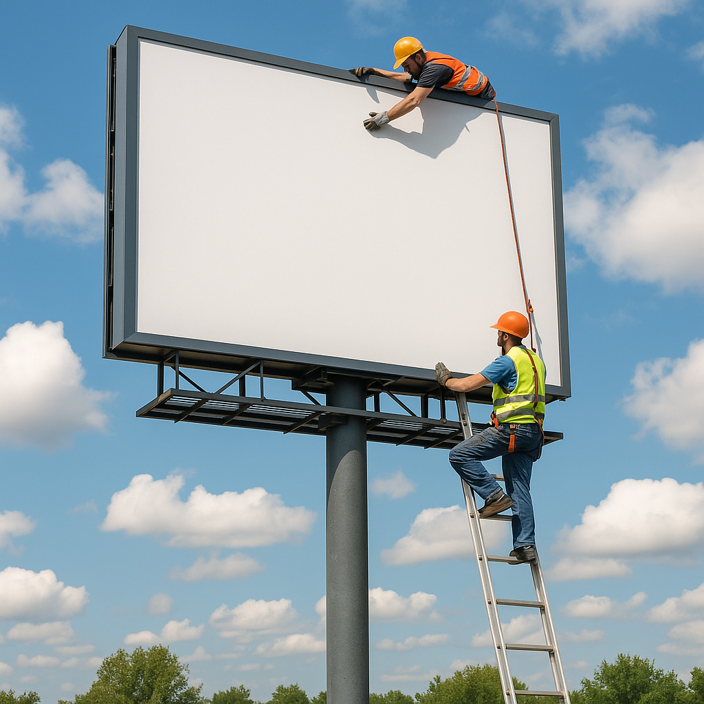 Montaj Panouri Publicitare | Billboard, LED, Mesh - TarguldeMesteri.ro
