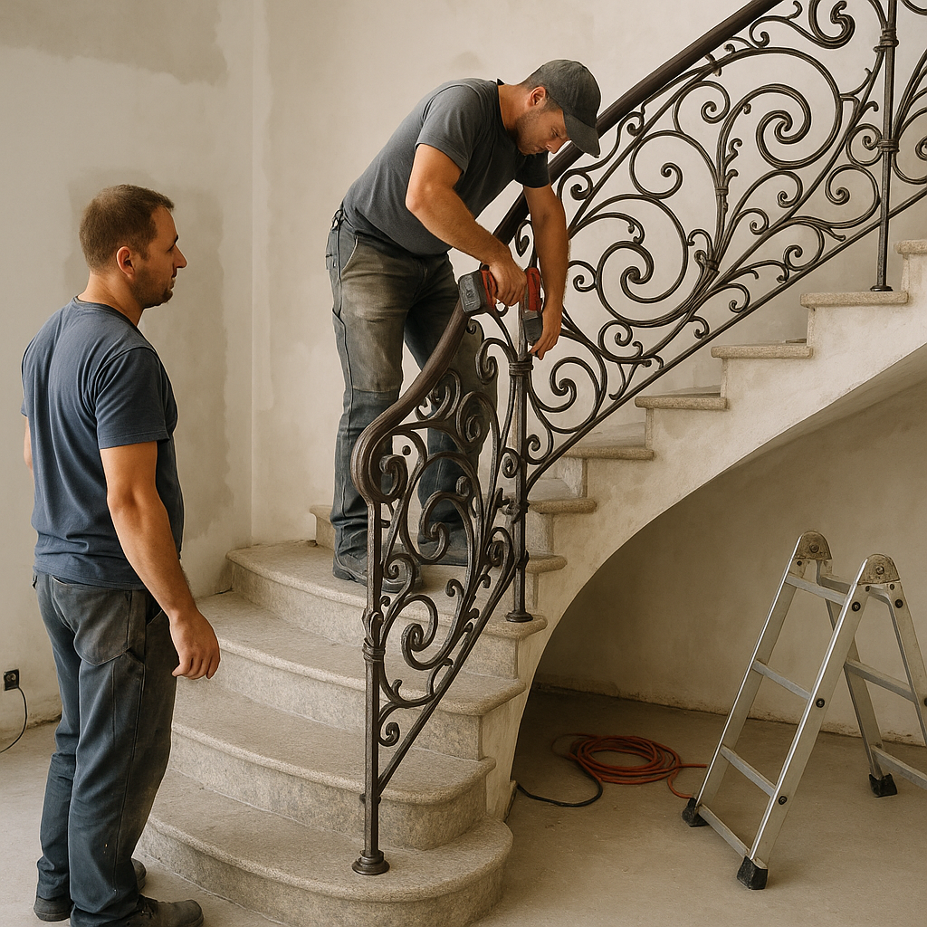 Montaj Balustradă din Fier Forjat | Modele Unice - TarguldeMesteri.ro