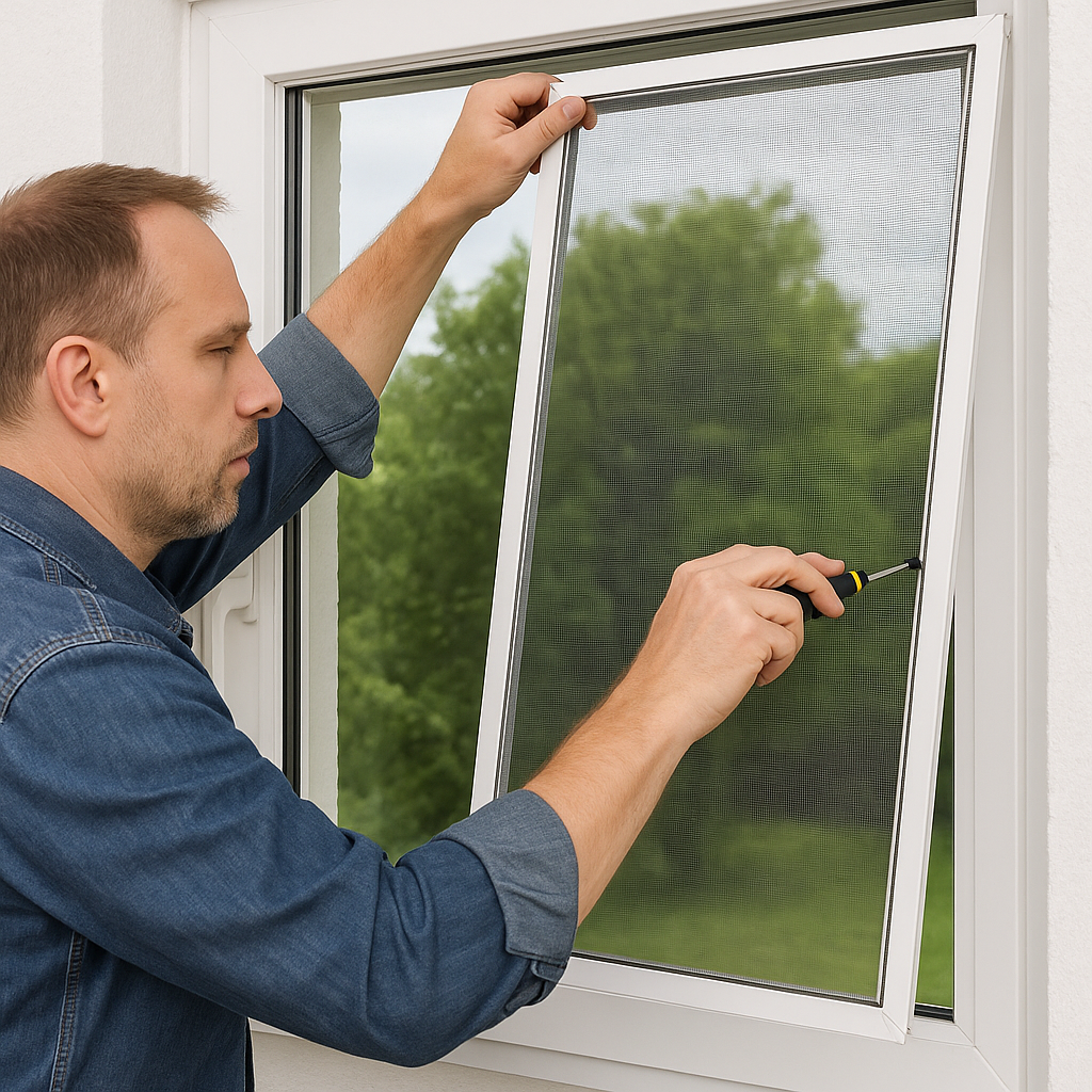 Montaj plase anti-insecte