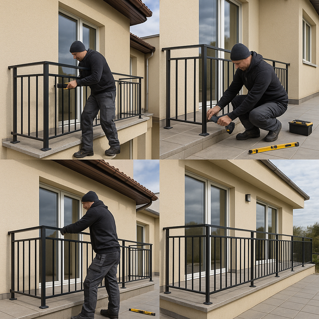 Montaj Balustradă Balcon | Inox, Fier Forjat, Sticlă - TarguldeMesteri.ro